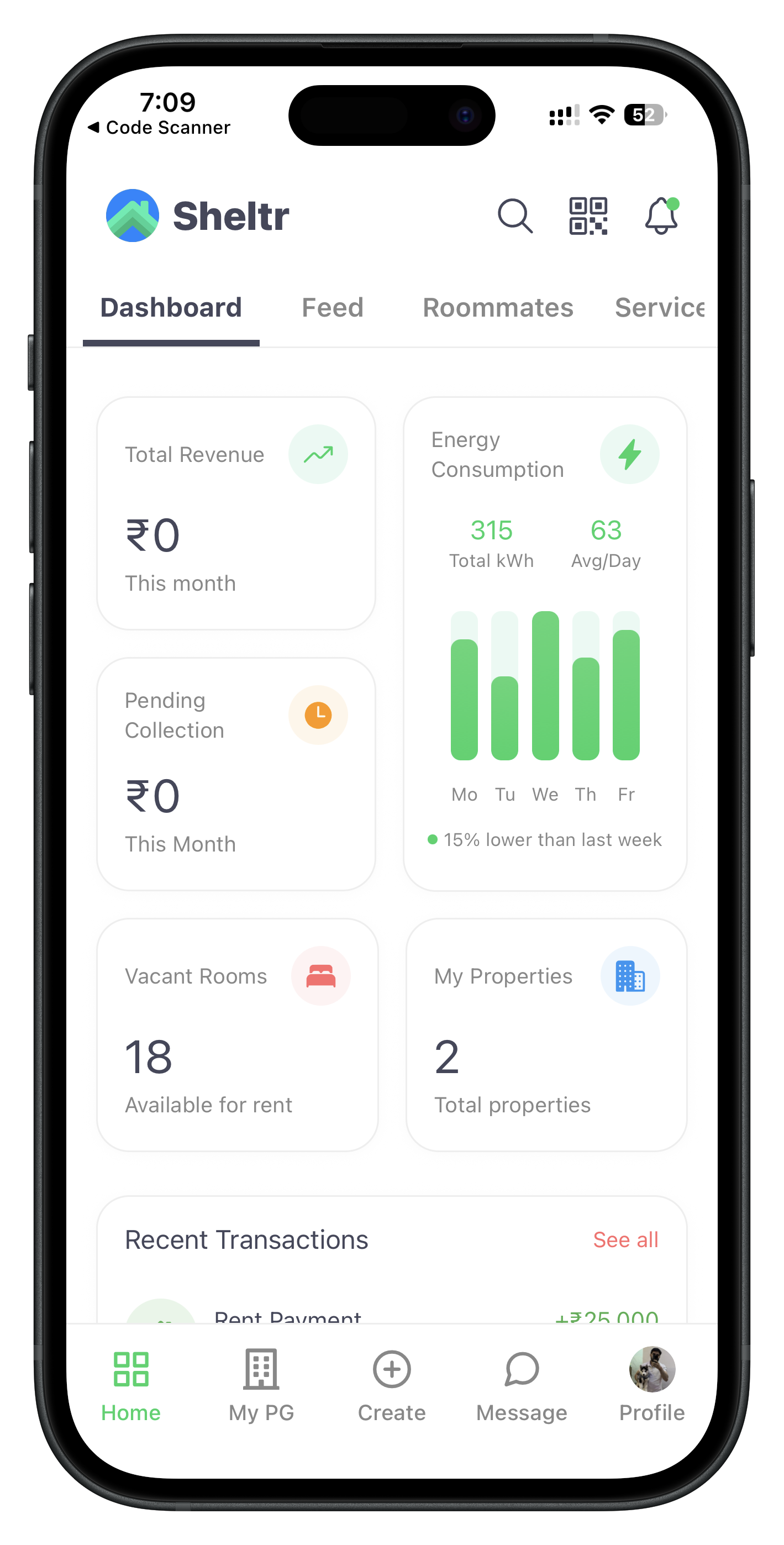 Sheltr App Screenshot 1